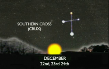 Croce del Sud solstizio d'inverno